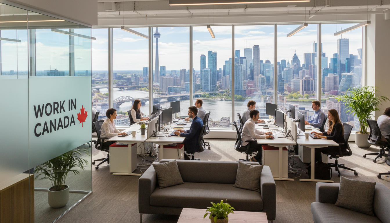 Modern Toronto Office with Skyline View